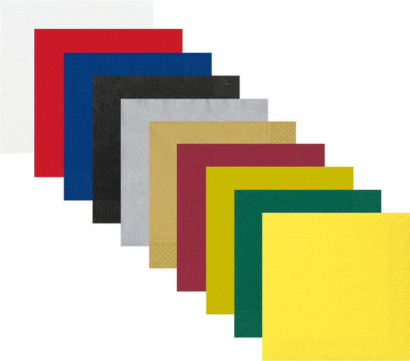 Duni Servietten – 40 × 40 cm – 3-lagig, Tissue, weiss – 20 Stk., FSC
