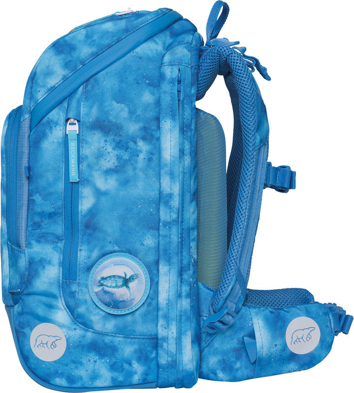 Beckmann Schulrucksack Active Air Flx – Ocean – 26,0×39,0×22,0 cm – recycelte PET-Flaschen