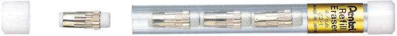 Pentel Ersatzradierer – für Druckbleistifte – 4er-Pack – Weiss