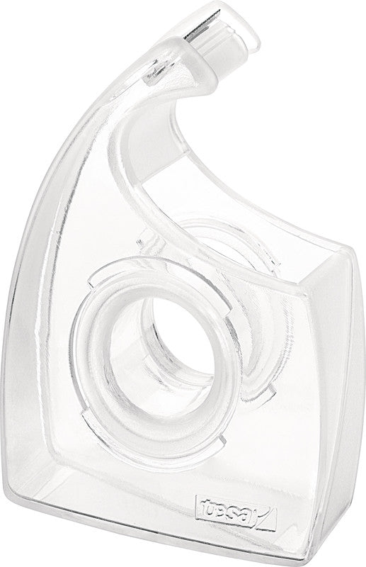 tesa Handabroller Easy Cut – für Rollenbreite bis 19 mm, für Bandlänge bis 33 m, für Kern 1", Metallmesser, Kunststoff