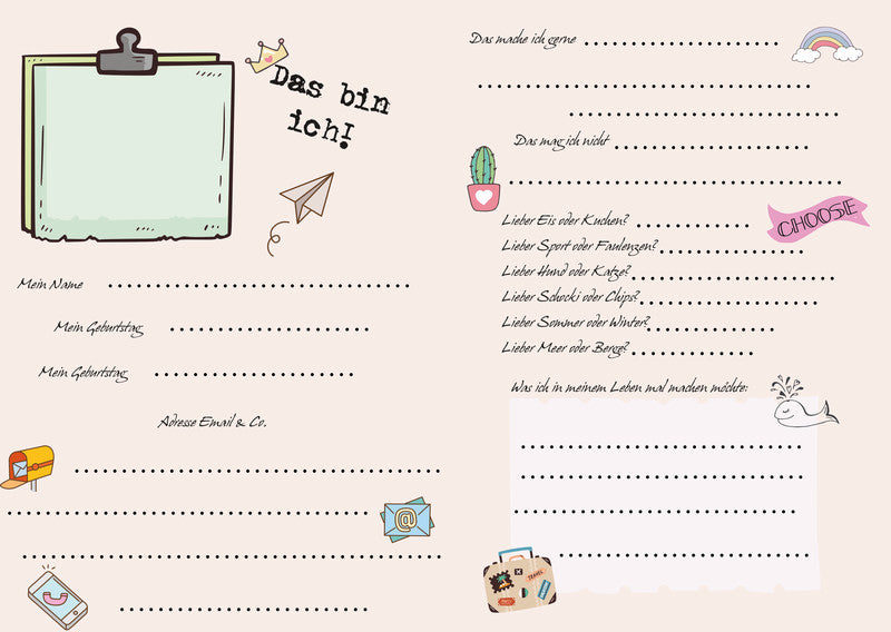 Pagna Save me Best Friends Freundebuch – 150 × 220 mm – 60 Seiten – deutsch, gebunden, Eichhörnchen