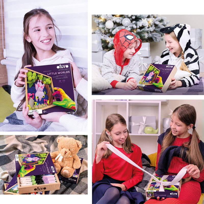 Okto Sensory Art – Modelliermasse-Set Little Worlds – ab 8 Jahren – 210 × 210 mm