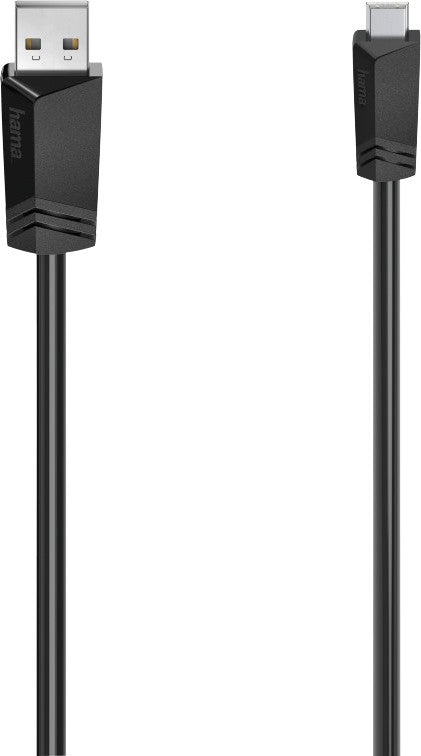 Hama USB-Kabel, USB-A zu Mini-USB, 1,5 m, USB 2.0, für Digitalkamera, Festplatte, MP3-Player