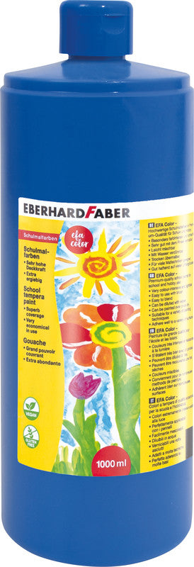 Eberhard Faber Gouache – Kobaltblau, 1000 ml
