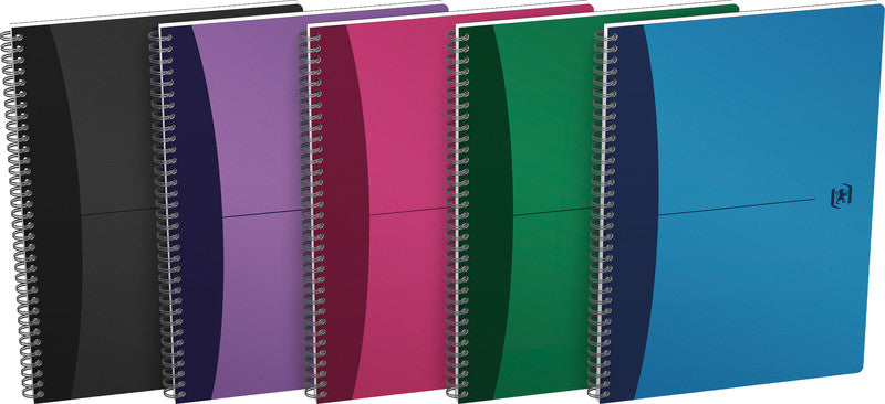 Elba Collegeblock A4, kariert, Spiralbindung, 90 Blatt, 90 g/m² – sortiert