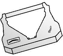 Olivetti Korrekturband – Schwarz, 80673