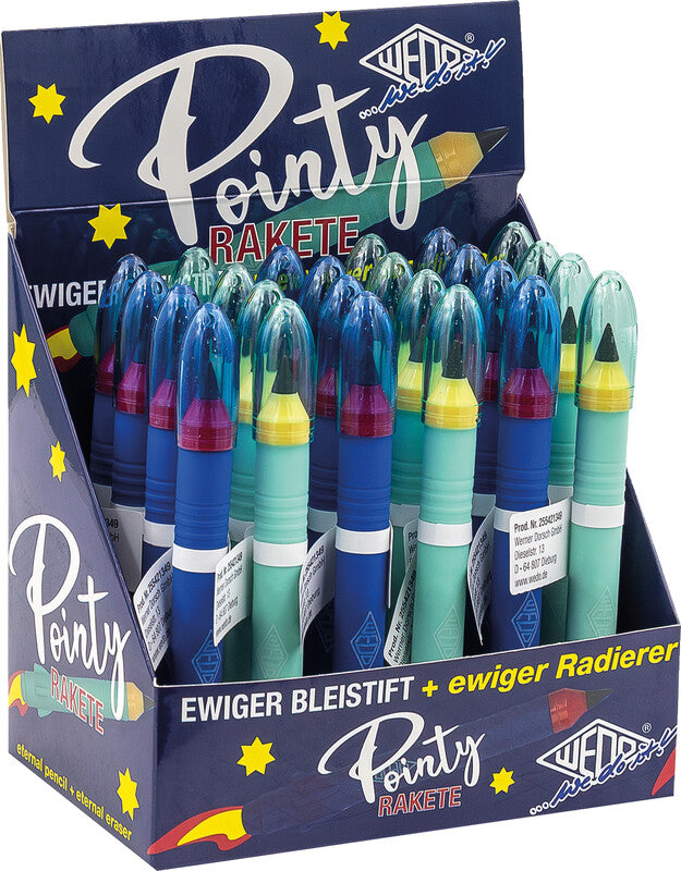 Wedo Rakete Endlosbleistift, türkis & blau
