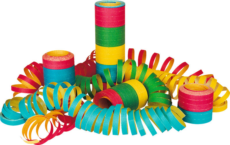Party Luftschlangen, mehrfarbig, 7 mm × 6000 mm, schwer entflammbar