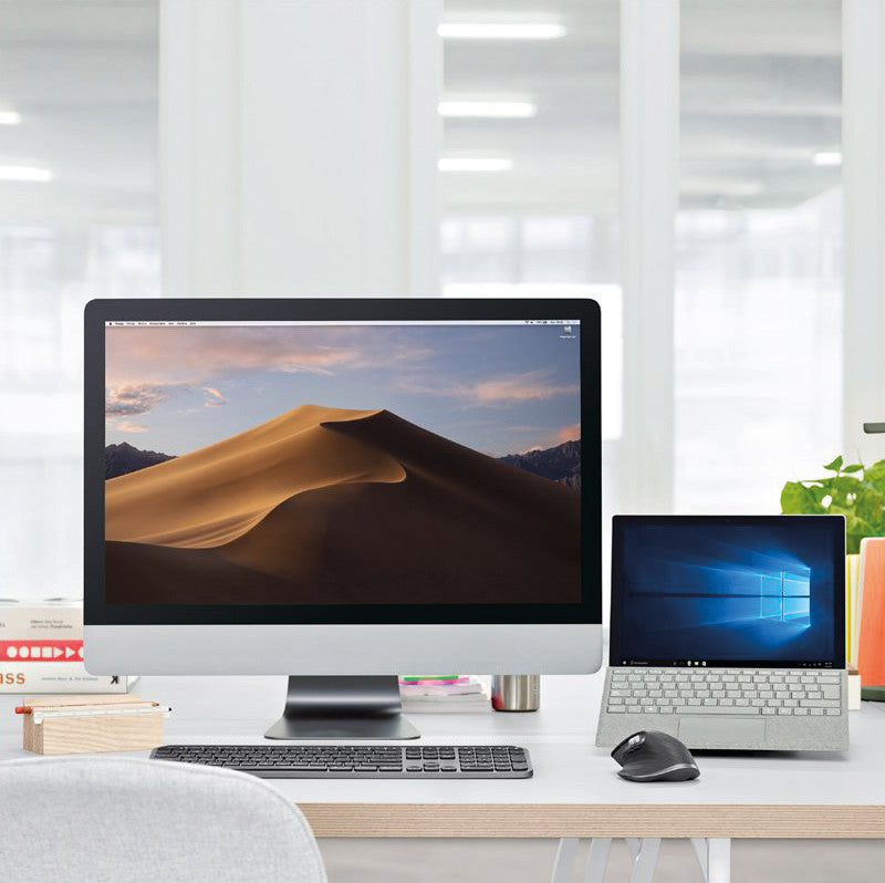Logitech MX Master 3S Ergonomische Maus – kabellos, 7 Tasten, Easy-Switch, Batterieladeanzeige, Grau