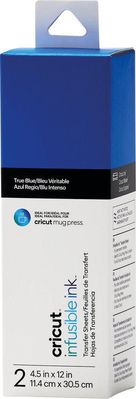 Cricut Aufbügelfolie Infusible Ink – intensivblau – 13,9 × 121,9 cm – für Cricut Joy Schneideplotter
