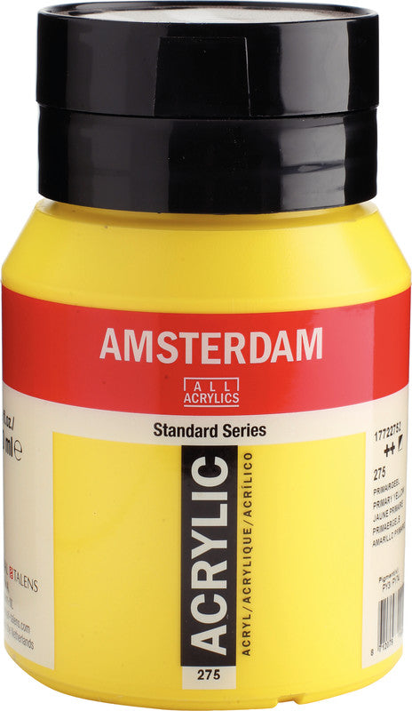 Royal Talens Amsterdam – Acrylic Standard – Acrylfarbe – Primärgelb, 500 ml