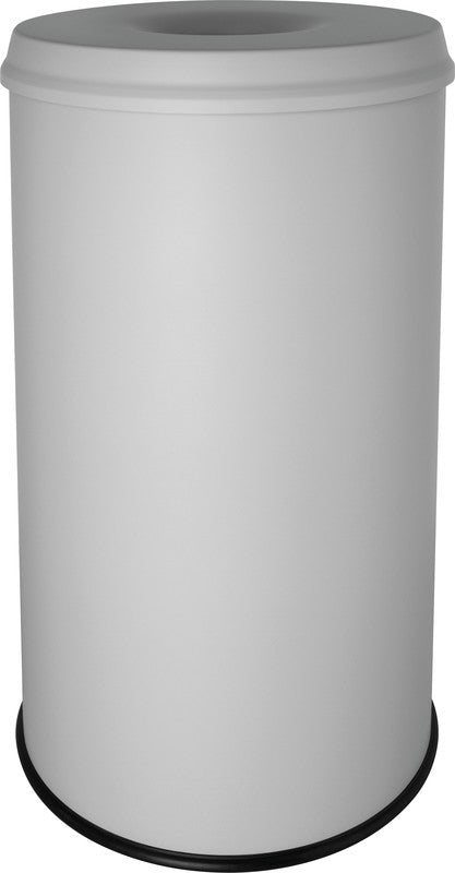 Helit Sicherheitspapierkorb – 50 l – Stahl – Selbstlöschender Kopf, TÜV/GS Zertifiziert – Ø 363 × H 630 mm