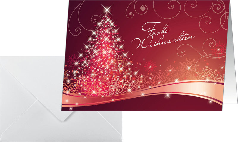 Sigel Weihnachtsgrusskarte (Christmas Swing) – A6 (105 × 148 mm) – mit Umschlägen, für Inkjet/Laser/Kopierer