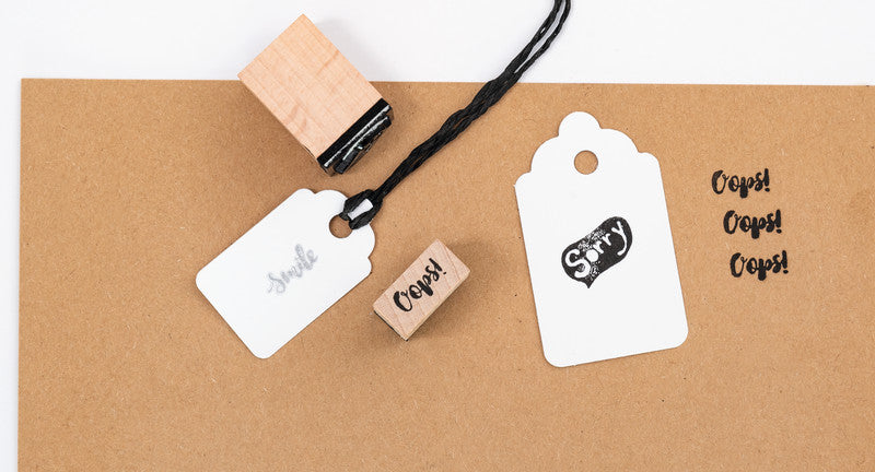 Folia Motivstempel-Set – Lettering, 12 Teile, Kissen sortiert