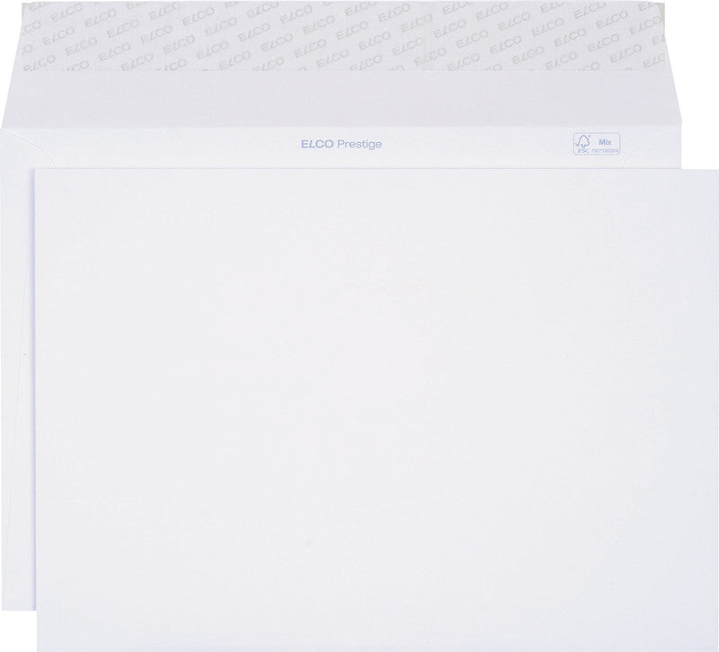 Elco Couvert C4, ohne Fenster, selbstklebend, weiss, 120 g/m² – 5 Stk.
