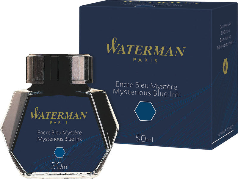 Waterman Füllfederhaltertinte für Konverter und Kolbenmechanik – Blau, geruchsarm, 50 ml
