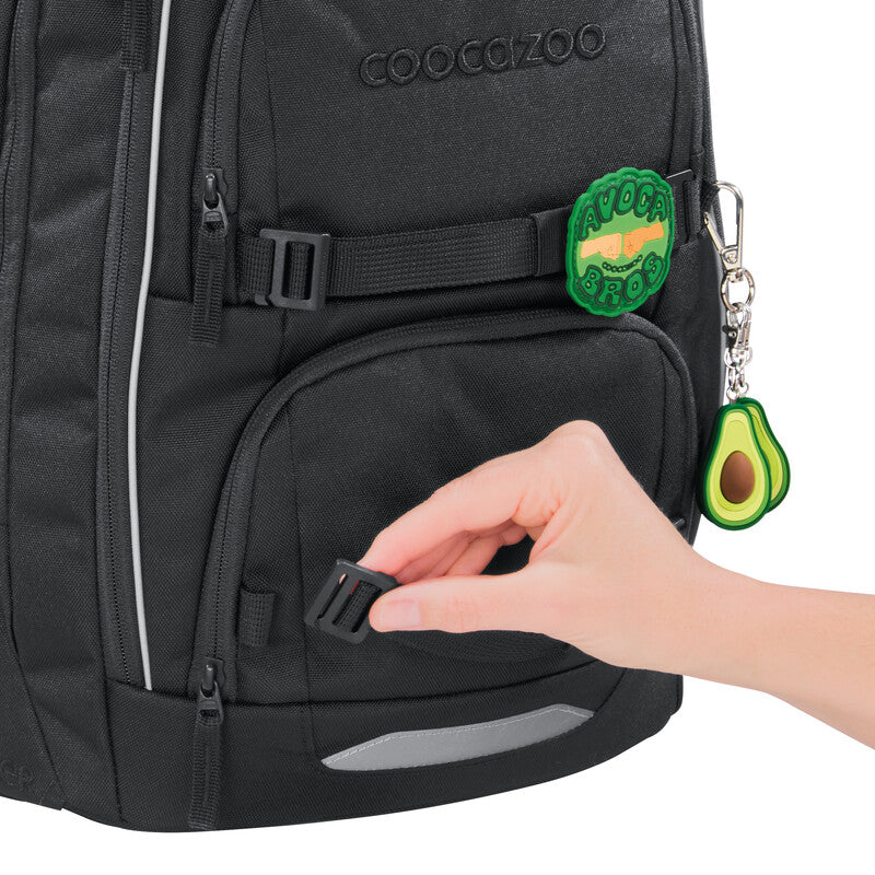 Coocazoo Rucksack Porter – schwarz – 35 l – B 30,0 × H 46,0 × T 23,5 cm – aus 100% recycelten PET-Flaschen