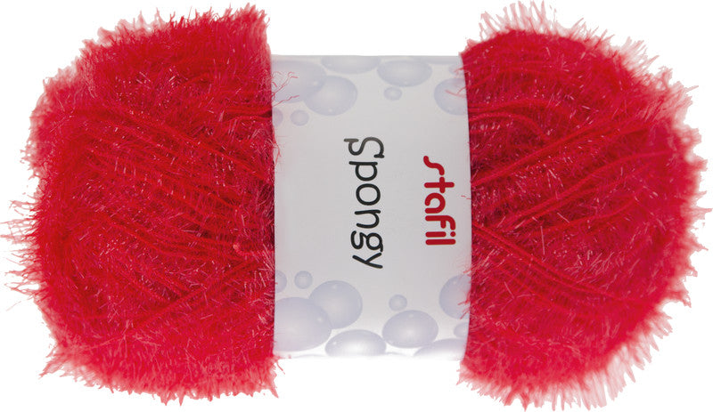 Stafil Schwammgarn, Polyester, Rot, zum Stricken