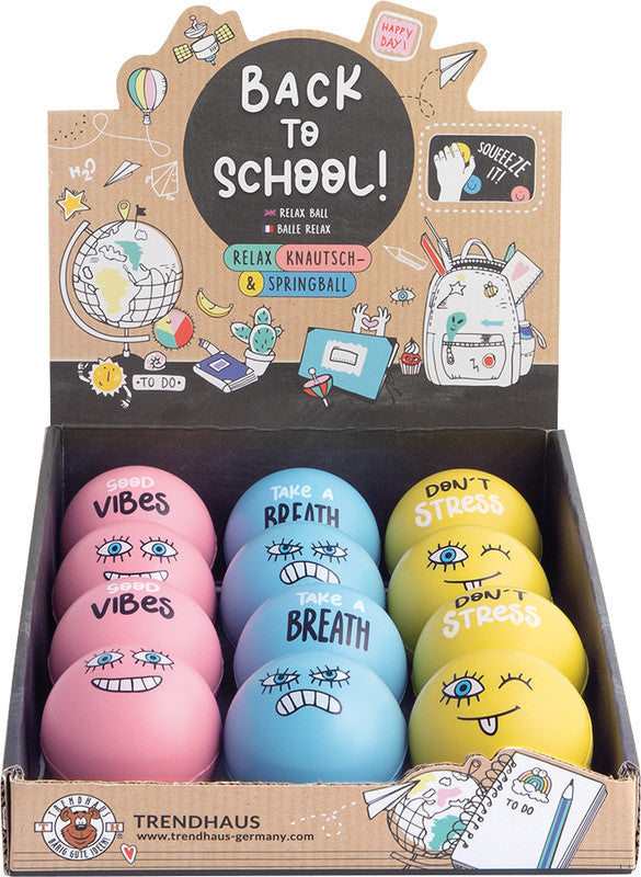 Trendhaus Stressball – Ø 62 mm, mehrfarbig