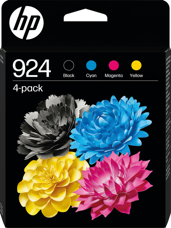 HP Tintenpatronen-Multipack 924, CMYK, 4er-Pack – für Inkjetdrucker und Multifunktionsgeräte