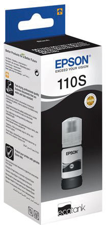 Epson 110S – Tintenflasche, Schwarz (Pigment), bis zu 2'000 Seiten – für EcoTank M3180, M3170, M3140 und andere