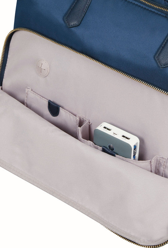 Samsonite Karissa BIZ 2.0 Notebook-Tasche – 17 l, USB-Port, Aufsteckfunktion, Nylon, Blau
