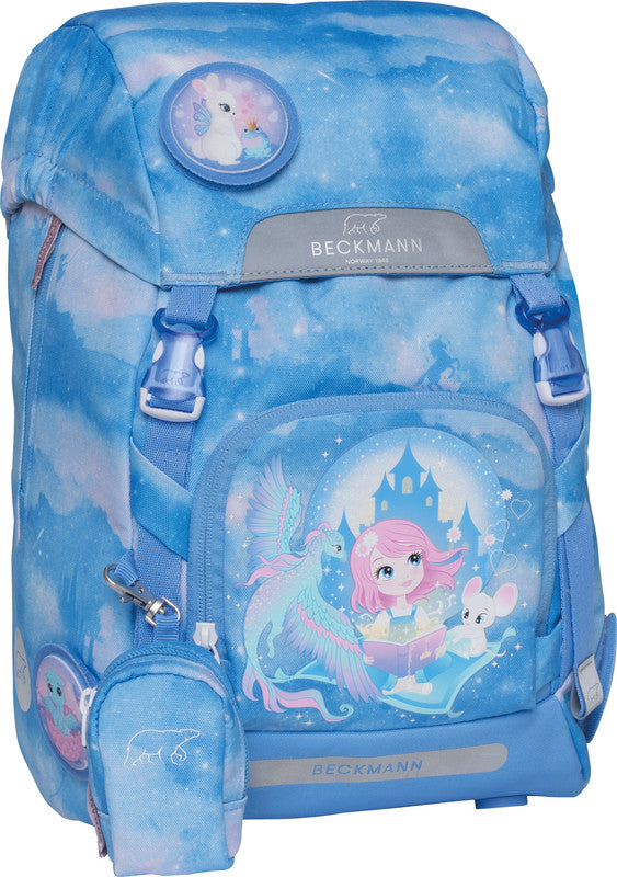 Beckmann Schulrucksack Classic – 6-teilig – Fairytale – aus recyceltem PET