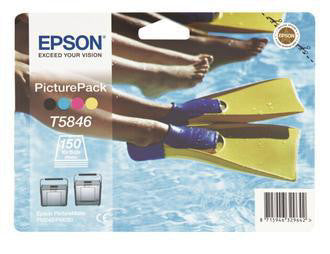 Epson Tintenpatronen-Multipack T5846, CMYK, 4er-Pack