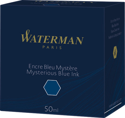 Waterman Füllfederhaltertinte für Konverter und Kolbenmechanik – Blau, geruchsarm, 50 ml