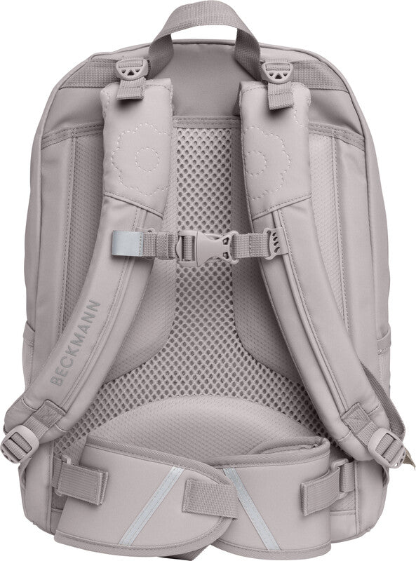 Beckmann Schulrucksack Sport Junior – rPET Polyester – Bloom, Grau, 310 × 450 × 220 mm
