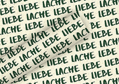 Braun + Company Geschenkpapier Everyday By Nature – Lebe, Liebe – Graspapier – 700 × 1500 mm – 1 Rolle