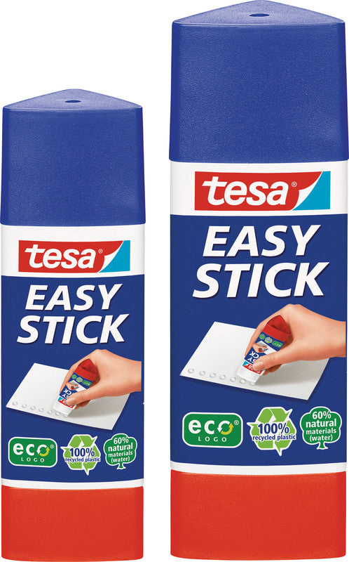 TESA Klebestift – permanent, transparent, lösemittelfrei, 12 g, für Papier, Karton, Fotos u. a.