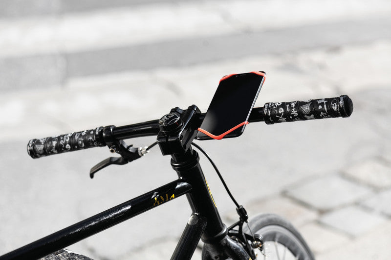 Bike Citizens Fahrradhalterung – für Lenker Ø bis 31,8 mm, Silikon, Rot