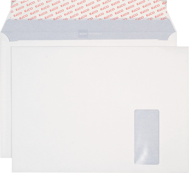 Elco Couvert C4, Fenster rechts, Haftklebung, naturweiss, 120 g/m², mit Innendruck – 250 Stk.