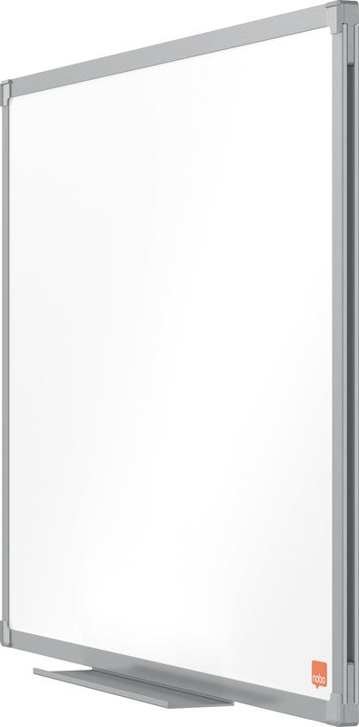 Nobo Whiteboard – 45 × 30 cm, lackierter Stahl, magnetisch, Aluminiumrahmen, inkl. Stifteablage, Montagesatz