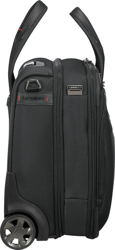 Samsonite Pro-DLX 5 Notebook-Trolley – 34,5 l, RFID-Fach, Aufsteckfunktion, Nylon, Schwarz