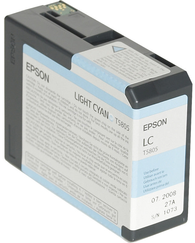 Epson Tintenpatrone T5805, cyan – für Inkjetdrucker/Multifunktionsgeräte