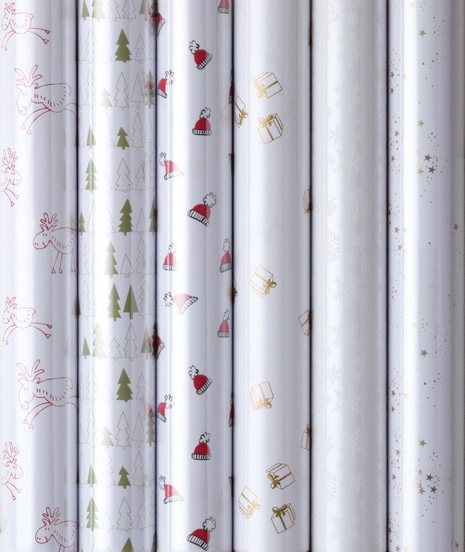 Zoewie Geschenkfolie – Prisma, Weihnachten – Folie, 700 × 1500 mm, 25 μm, sortiert