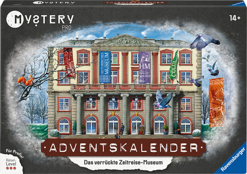 Ravensburger Adventskalender Mystery Das verrückte Zeitreise-Museum – ab 14 Jahren, d, 499 × 339 × 49 mm, Karton