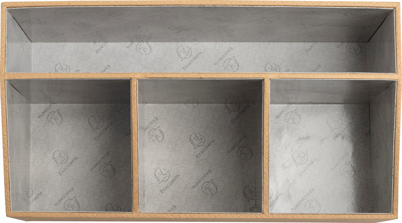 Exacompta Office by Me Stehsammler – 4 Fächer, beige, Recycling-Karton, B 277 × H 147 × T 115 mm