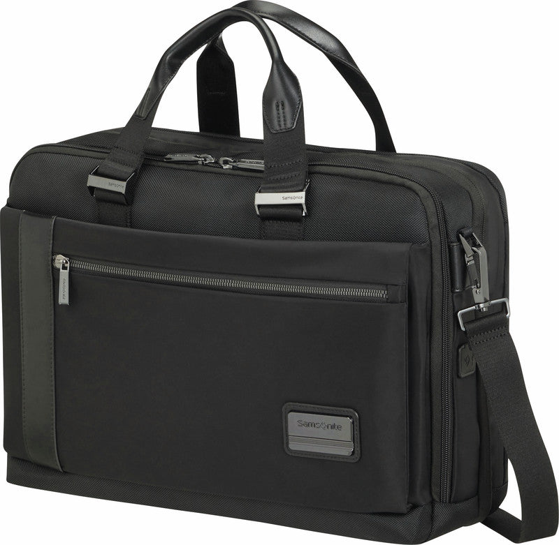 Samsonite Notebook-Tasche – 20/24 l, für Notebooks bis 15,6", Polyester, schwarz, 43 × 31 × 13,2/21,5 cm