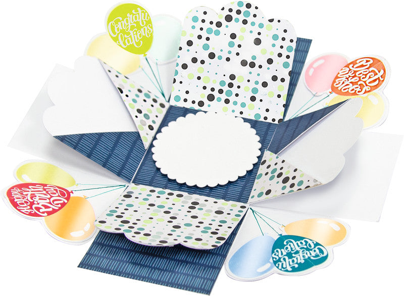 Folia Geschenkbox – Party – Bastelset – zum Basteln – 75 × 75 × 75 mm