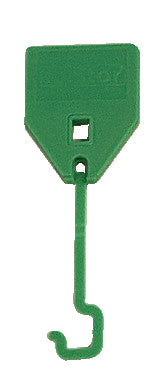Rieffel Schlüsselanhänger – Kunststoff, L 40 mm, grün, ohne Etiketten – für KyStor Schlüsselkasten