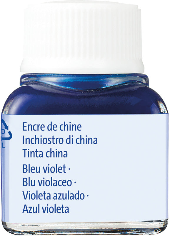 Pelikan Tusche – Blauviolett, 10 ml, für Reissfeder, Zeichenfeder & Pinsel