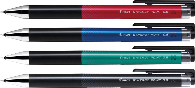 Pilot Synergy Point – Tintenroller, dokumentenecht, Druckmechanik, 0,3 mm, schwarz
