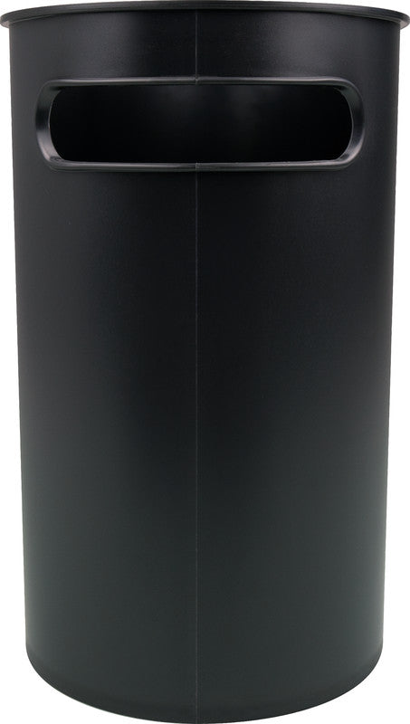 Helit Abfalleimer the Oval Design Classics – 22 l – Kunststoff, Schwarz – B × H × T 178 × 300 × 450 mm