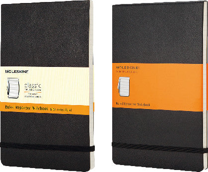 Moleskine Notizbuch, 90 × 140 mm, liniert, Leimbindung, Softcover, 192 Seiten, 70 g/m² – schwarz