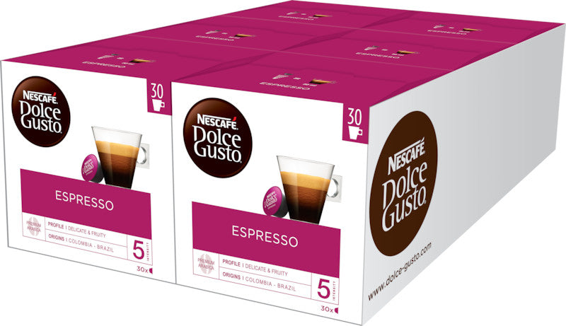 Nescafé Dolce Gusto Kaffeekapseln Espresso – für Dolce Gusto – Intensität 5 – 30 Kapseln