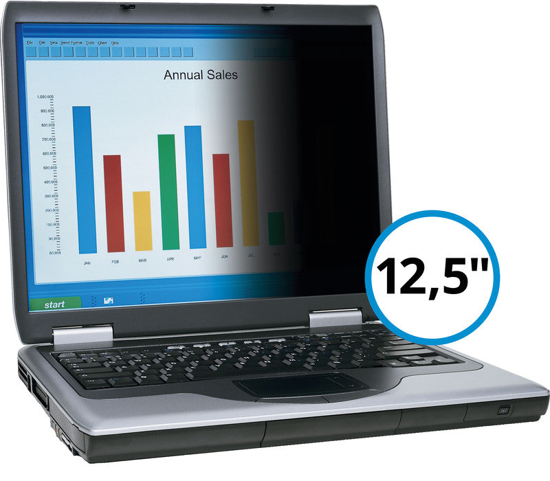 3M Displayschutz für Notebooks bis 12,5" (277×156 mm) – Schwarz