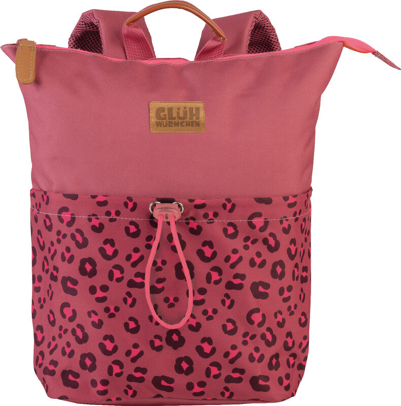 Glühwürmchen Kindergartenrucksack Lotte – Leopard, ziegelrot